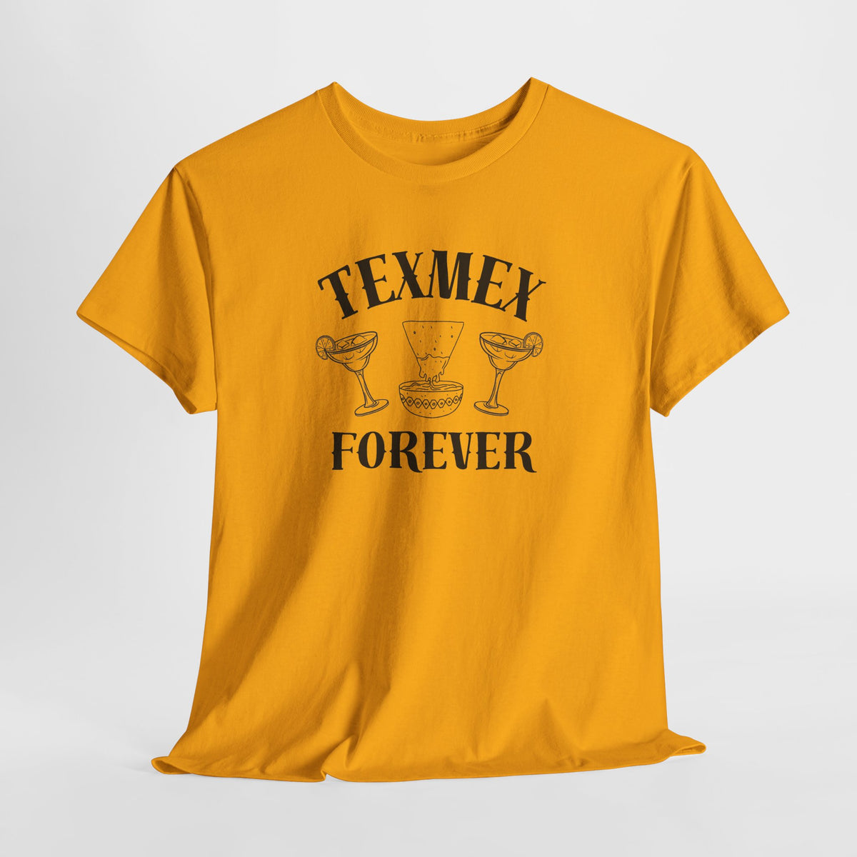 Tex-Mex Forever - Ritas & Queso // Unisex Heavy Cotton Tee - Fun Casual T-Shirt for Food Lovers