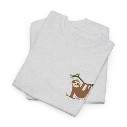 Keep Hangin' On - Sloth // Unisex Heavy Cotton Tee - Motivational