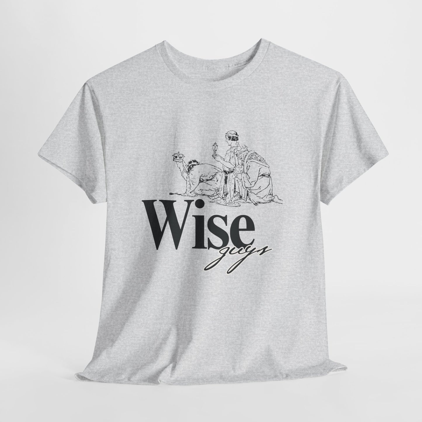 Wise Guys Unisex Heavy Cotton Tee - Stylish Graphic Tee for Casual Wear