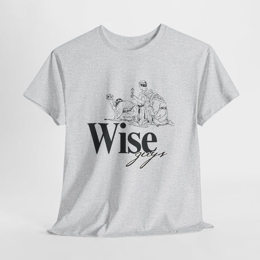 Wise Guys Unisex Heavy Cotton Tee - Stylish Graphic Tee for Casual Wear