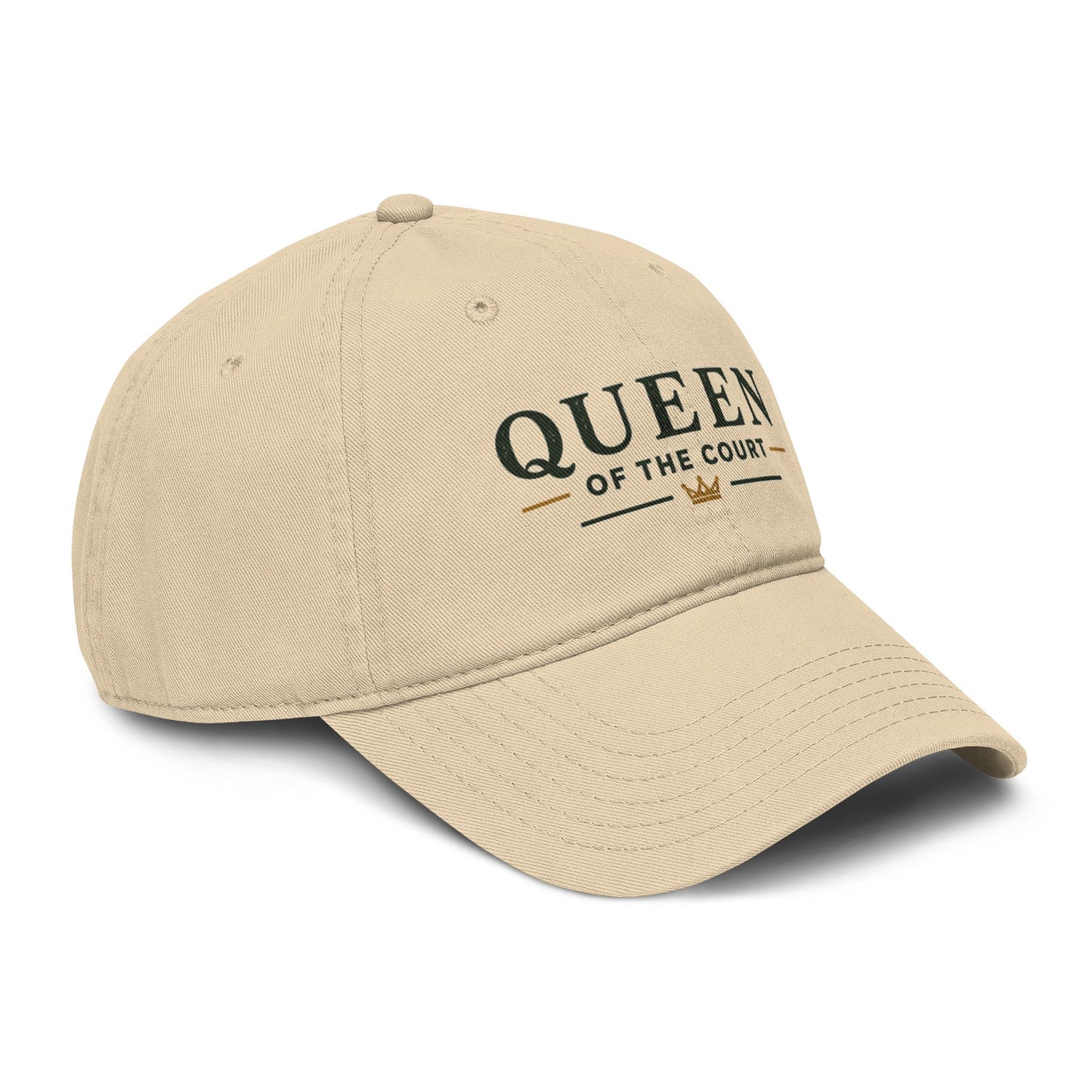Queen of the Court Washed Baseball Cap — Pickleball or Tennis Player Hat