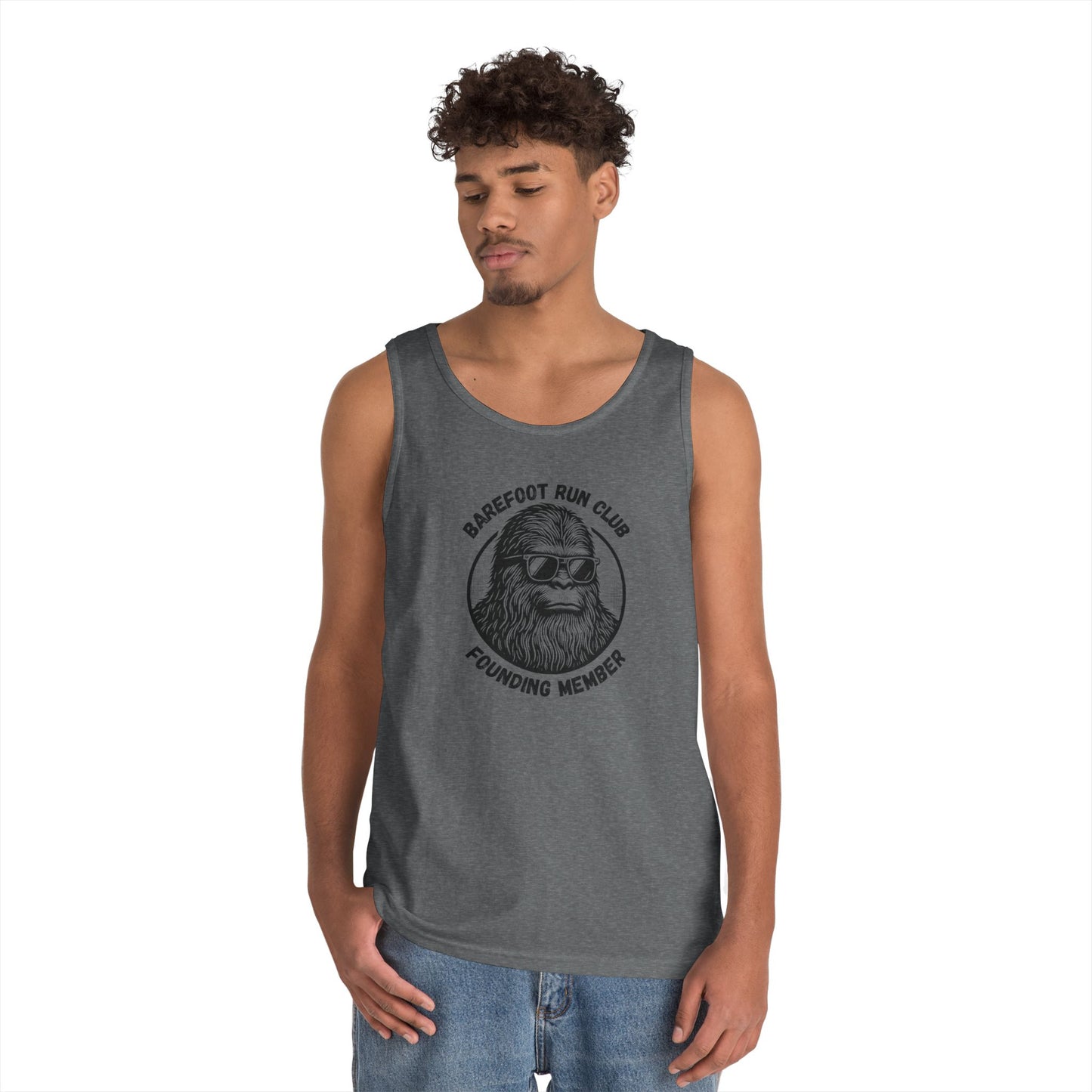 Barefoot Run Club Founding Member //  Unisex Heavy Cotton Tank Top