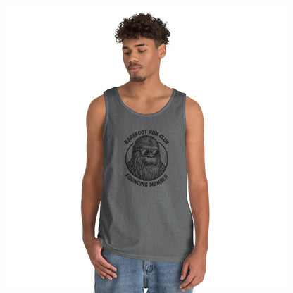 Barefoot Run Club Founding Member //  Unisex Heavy Cotton Tank Top
