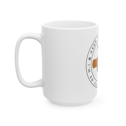 Keep Hanging On Panda // Ceramic Mug, (11oz, 15oz)