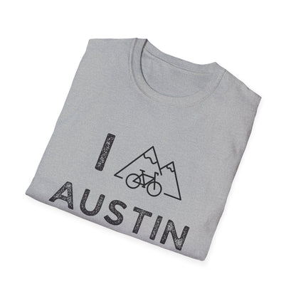 I (Mountain) Bike Austin // Unisex Softstyle T-Shirt