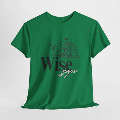 Wise Guys Unisex Heavy Cotton Tee - Stylish Graphic Tee for Casual Wear