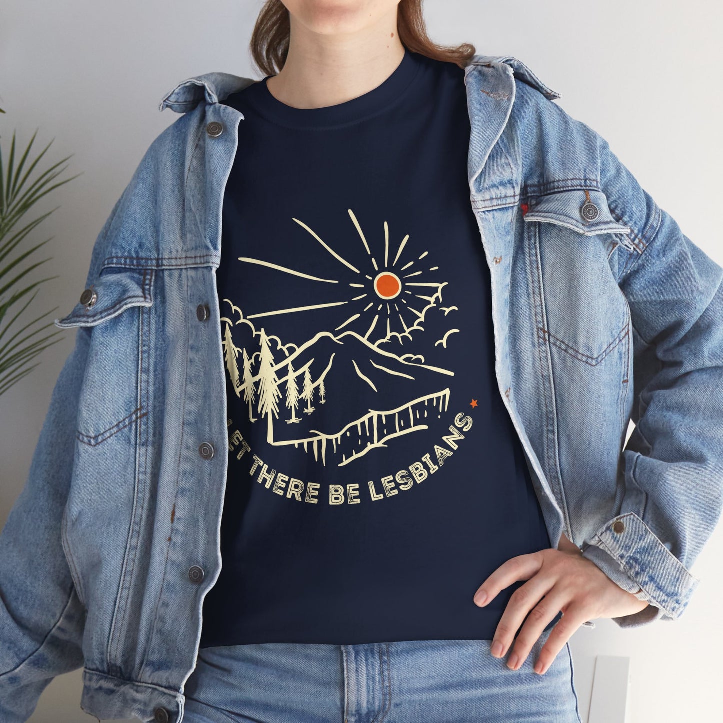 Let There Be Lesbians // Unisex Heavy Cotton Tee - Pride Fashion Statement T-Shirt