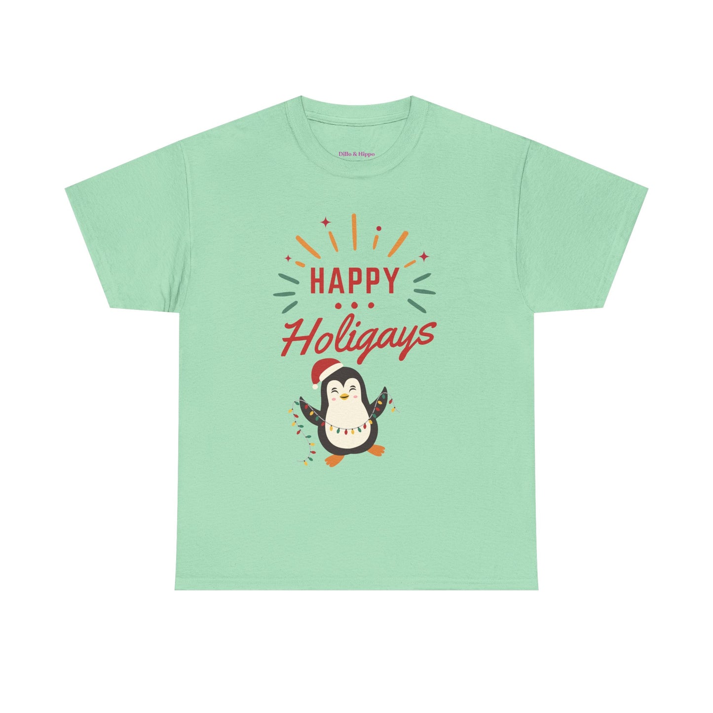 Happy Holigay Penguin Unisex Heavy Cotton Tee