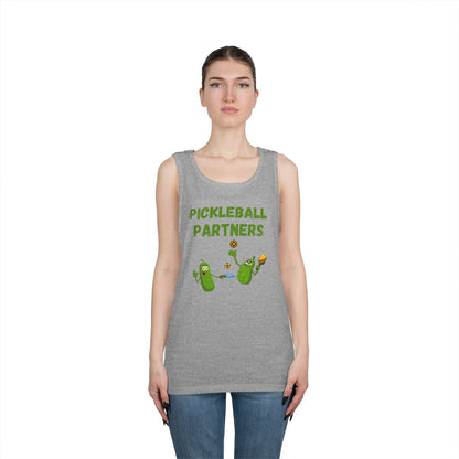 Pickleball Partners 1 // Unisex Heavy Cotton Tank Top