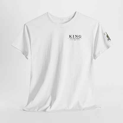 Tennis - King of the Court Card Tee — Sleeve Print Vintage Playing Card Graphic T-Shirt