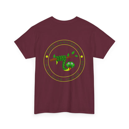 Keep Hanging On - Snake // Unisex Heavy Cotton Tee - Positive Message T-Shirt