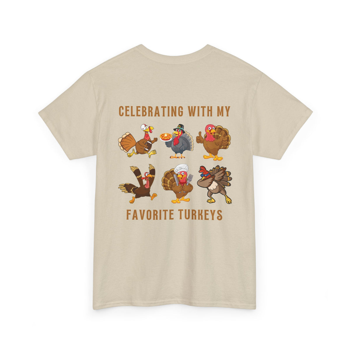 Thanksgiving with My Favorite Turkeys // Unisex Jersey Short Sleeve Tee