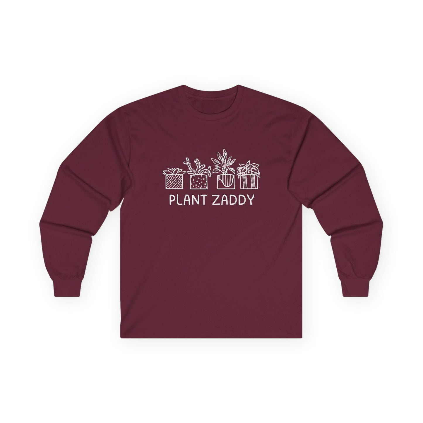 Plant Zaddy // Unisex Ultra Cotton Long Sleeve Tee - Perfect for Plant Lovers and Gardening Enthusiasts