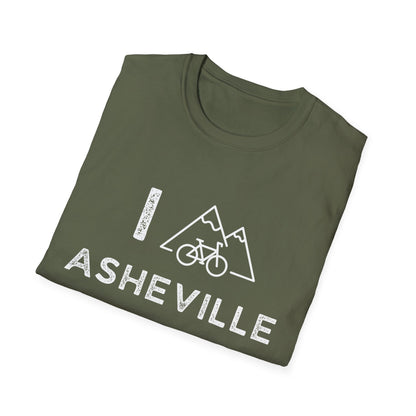 I (Mountain) Bike Asheville // Unisex Softstyle T-Shirt