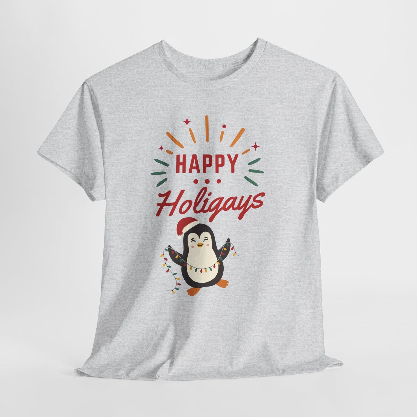 Happy Holigay Penguin Unisex Heavy Cotton Tee