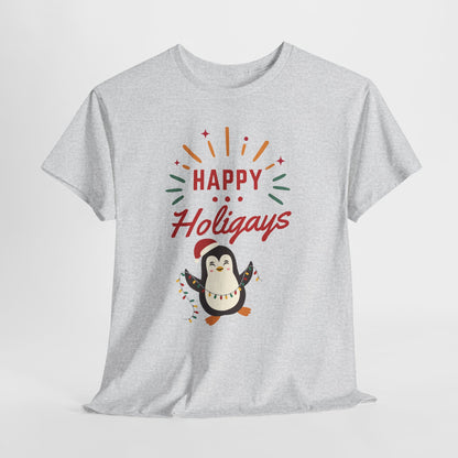 Happy Holigay Penguin Unisex Heavy Cotton Tee