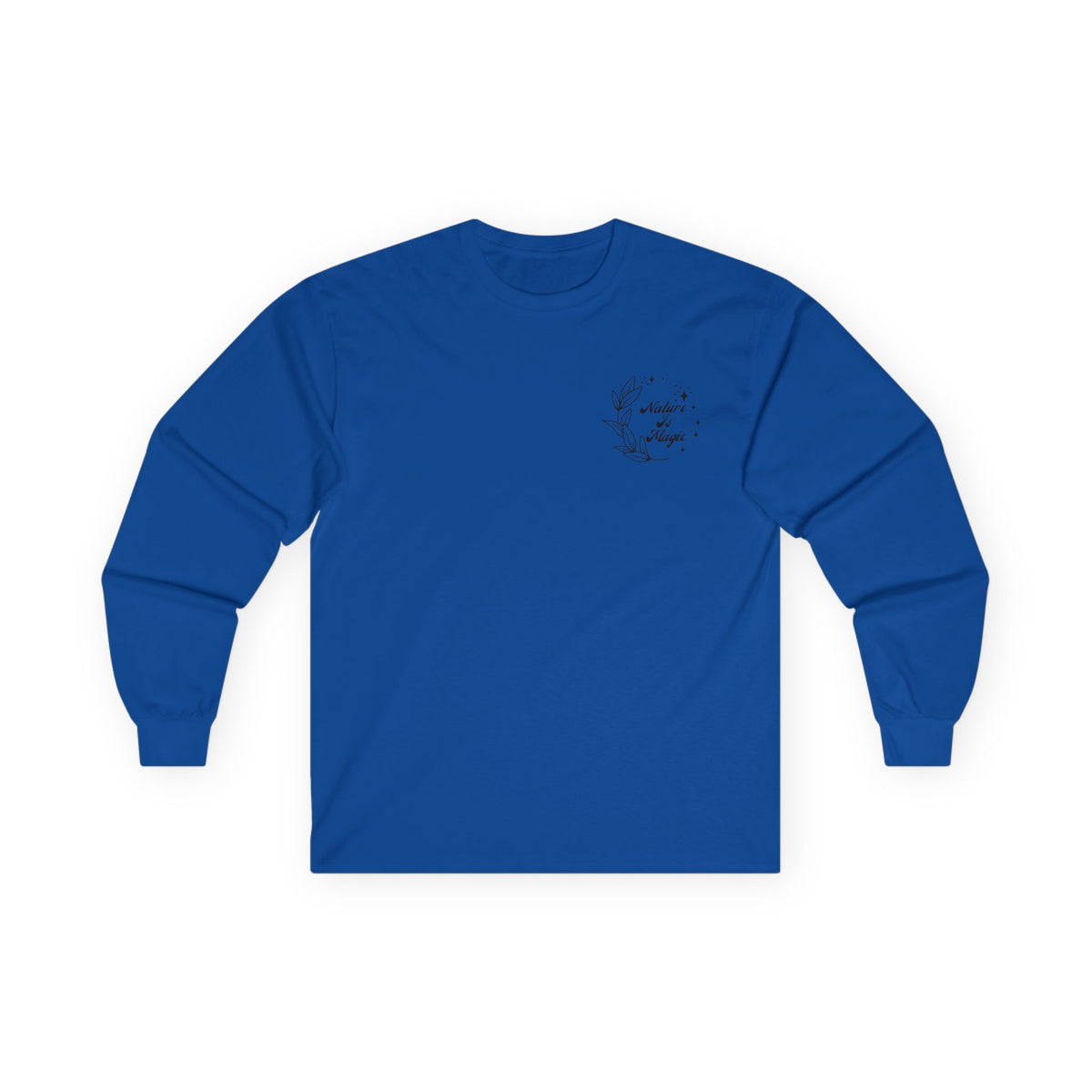 Nature is Magic - Pocket Placement // Unisex Ultra Cotton Long Sleeve Tee - Embrace Nature's Beauty
