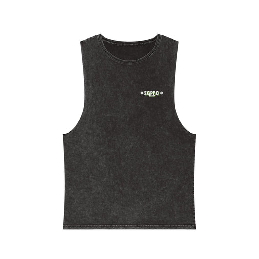 SGPBC White // Custom Unisex Stonewash Tank Top