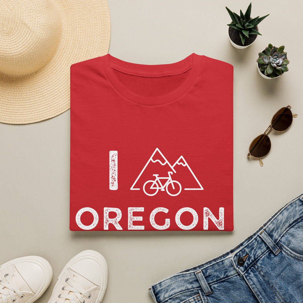 I (Mountain) Bike Oregon // Unisex Softstyle T-Shirt