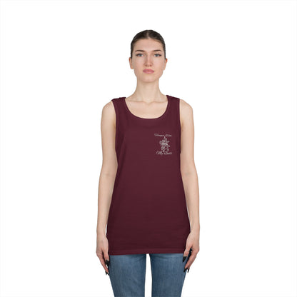 Hangin' With My Buds // Happy Plant Lover Unisex Heavy Cotton Tank Top - Perfect for Gardening Enthusiasts