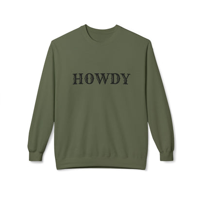 Howdy // Unisex Midweight Softstyle Fleece Crewneck Sweatshirt