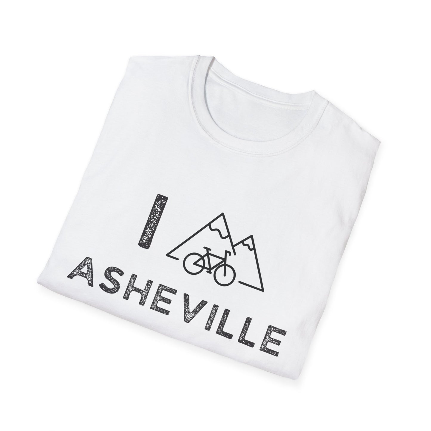 I (Mountain) Bike Asheville // Unisex Softstyle T-Shirt