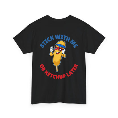 Funny Corndog Season // Unisex Heavy Cotton Tee | Perfect for Food Lovers and Festivals