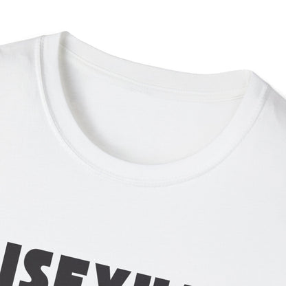 Bisexual (Mountain) Bicyclist  // Unisex Softstyle T-Shirt