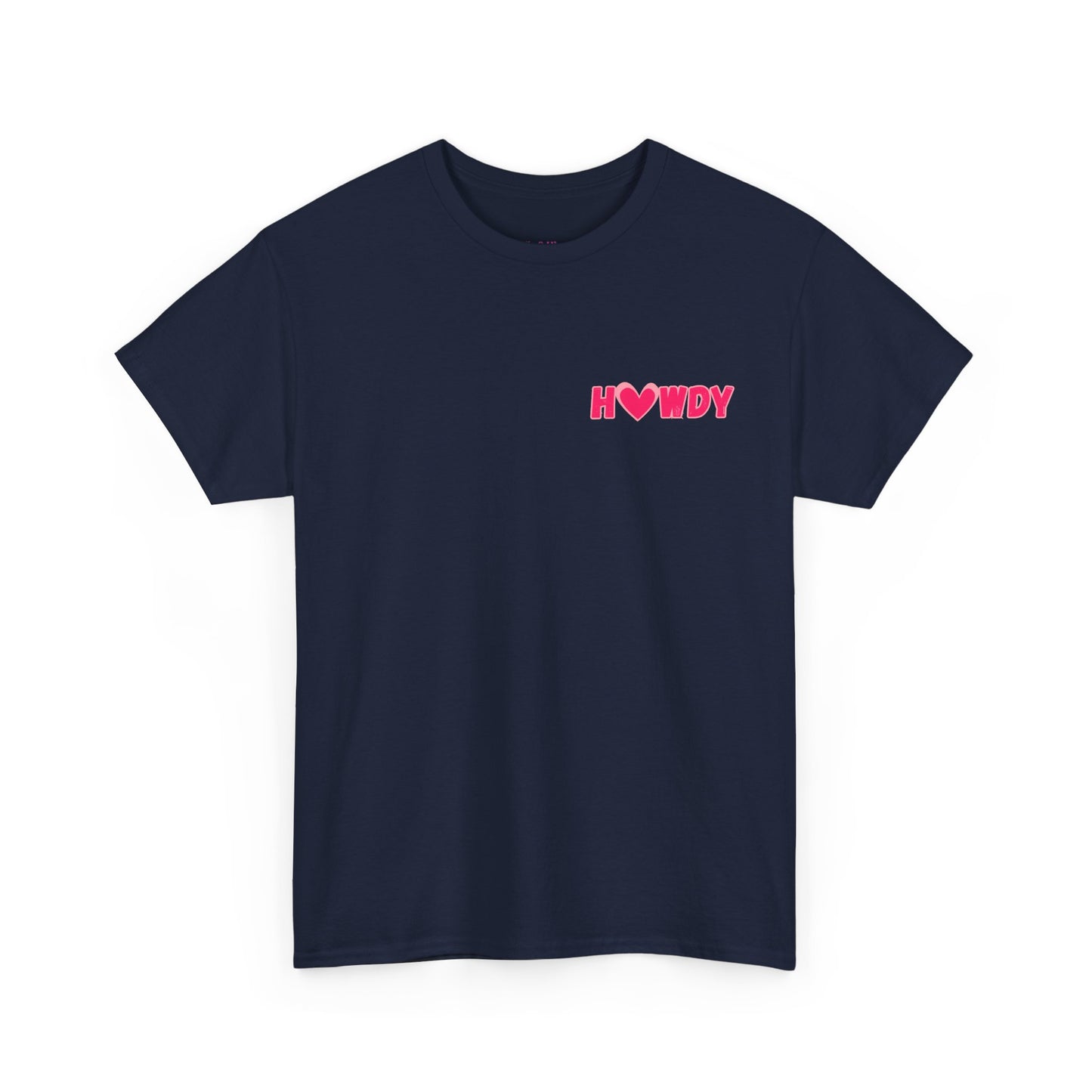 H<3WDY Pocket Placement // Fun Howdy Graphic Unisex Heavy Cotton Tee