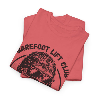 Bigfoot Founding Member of the Barefoot Lift Club // Unisex Heavy Cotton Tee - Founding Member Sasquatch Design