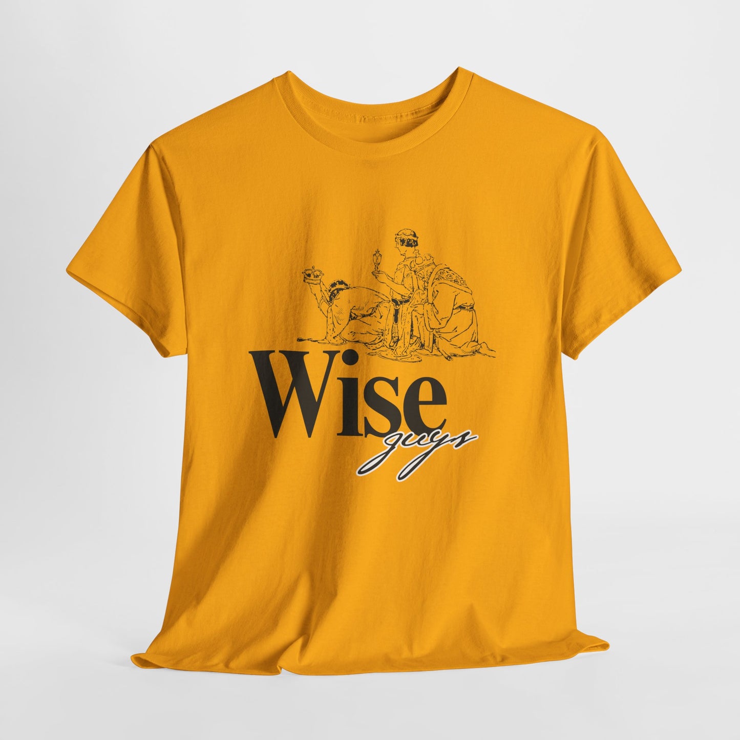 Wise Guys Unisex Heavy Cotton Tee - Stylish Graphic Tee for Casual Wear