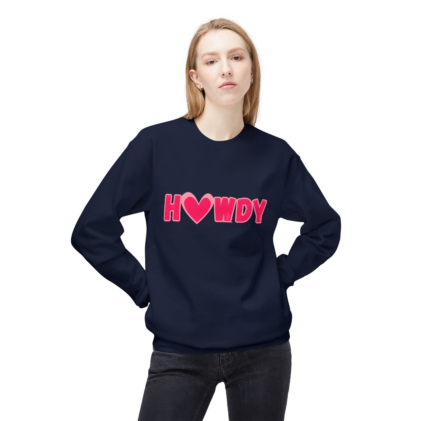 H<3Wdy // Unisex Midweight Softstyle Fleece Crewneck Sweatshirt