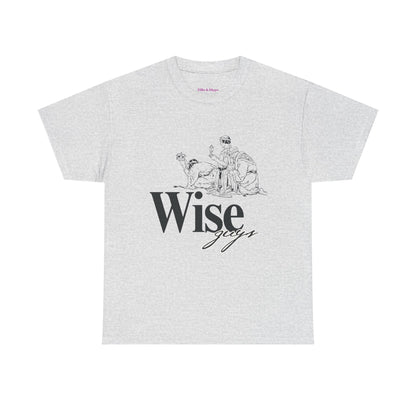 Wise Guys Unisex Heavy Cotton Tee - Stylish Graphic Tee for Casual Wear