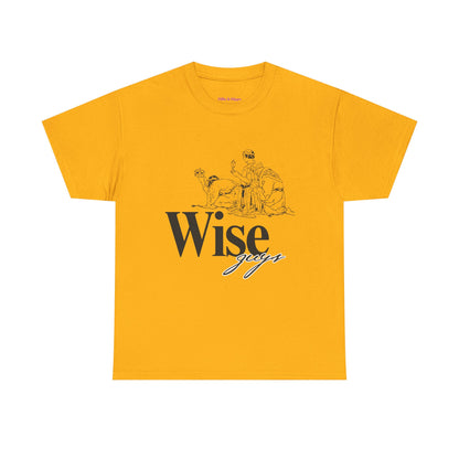 Wise Guys Unisex Heavy Cotton Tee - Stylish Graphic Tee for Casual Wear
