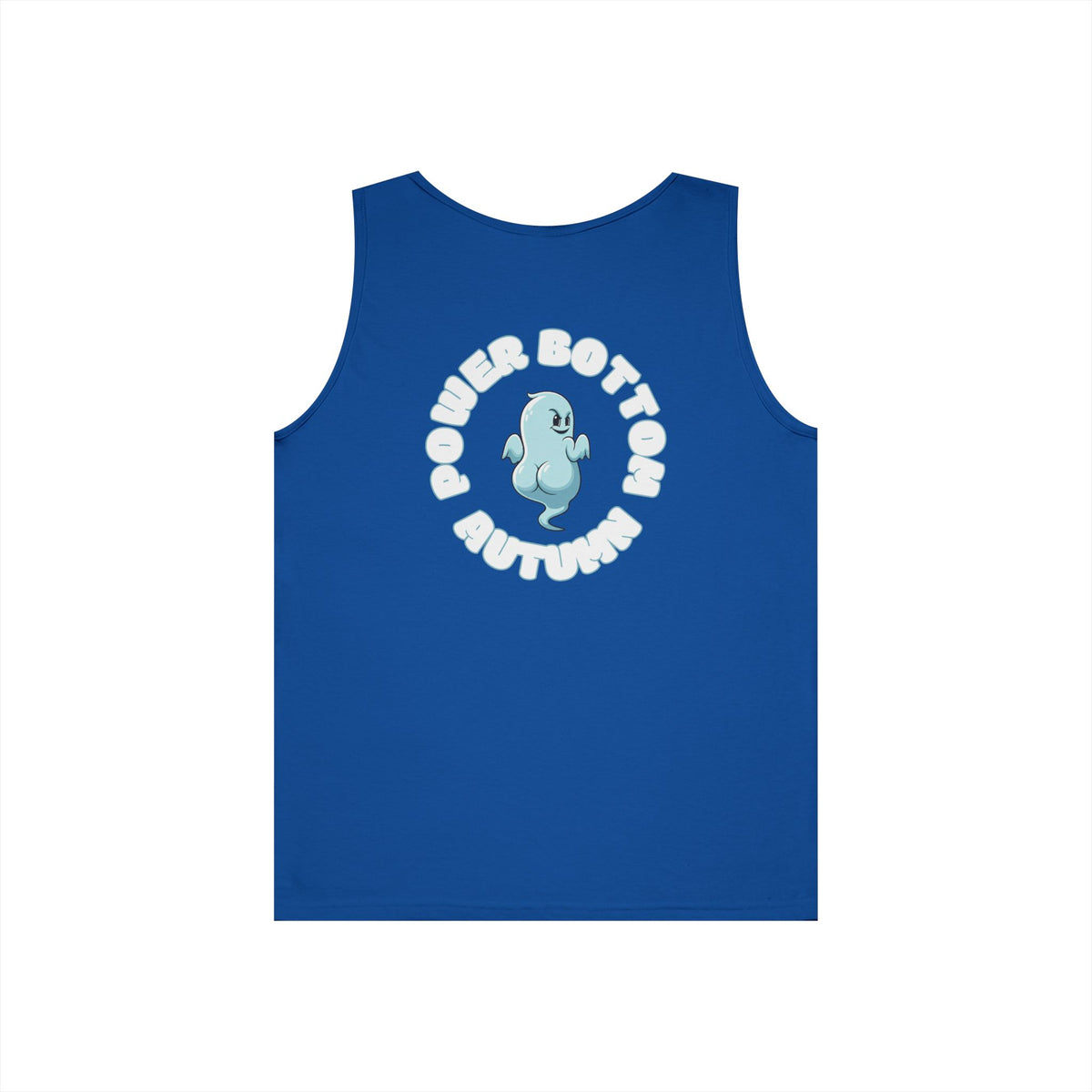 Power Bottom Autumn- Blue Ghost // Playful Tank Top for Unisex