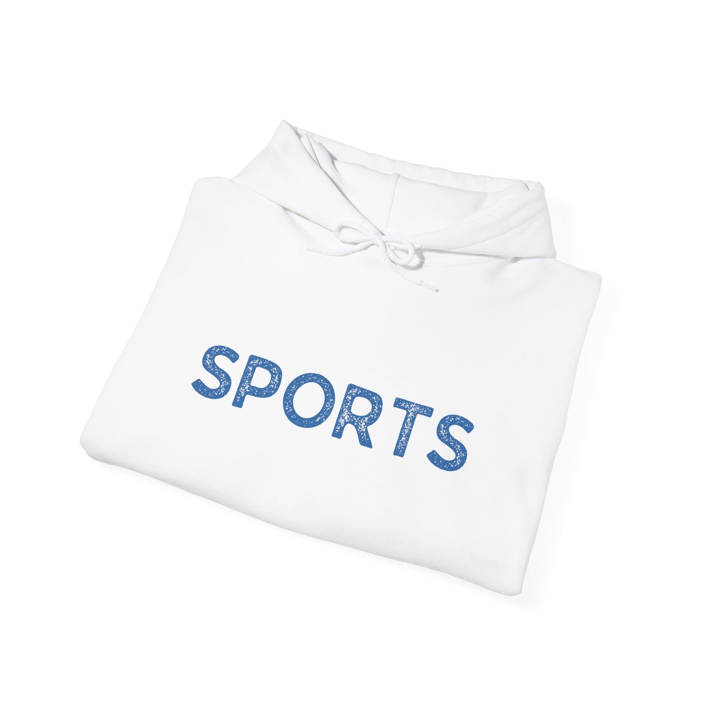 Sports // Unisex Heavy Blend™ Hooded Sweatshirt - Blue Text