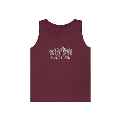 Plant Based // Unisex Heavy Cotton Tank Top - Perfect for Eco Lovers
