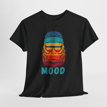 Bigfoot Mood // Retro Mood Unisex Heavy Cotton Tee - Colorful Graphic T-Shirt