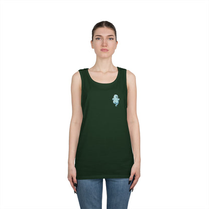 Power Bottom Autumn- Blue Ghost // Playful Tank Top for Unisex
