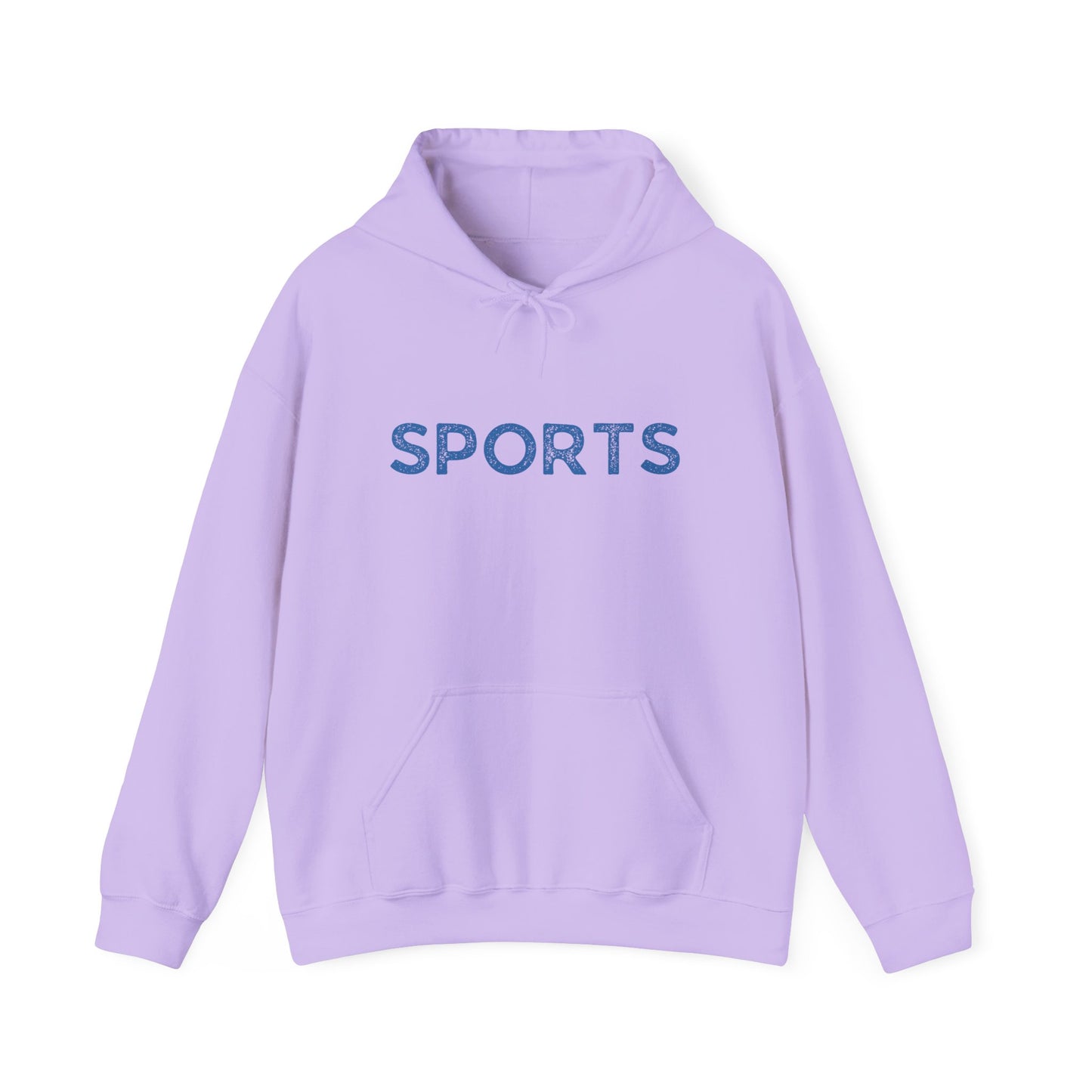 Sports // Unisex Heavy Blend™ Hooded Sweatshirt - Blue Text