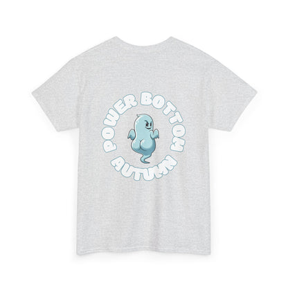 'Power Bottom Autumn' Blue Ghost // Playful Unisex Heavy Cotton Tee