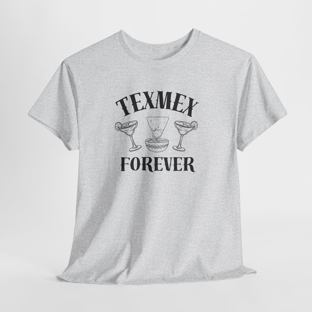 Tex-Mex Forever - Ritas & Queso // Unisex Heavy Cotton Tee - Fun Casual T-Shirt for Food Lovers