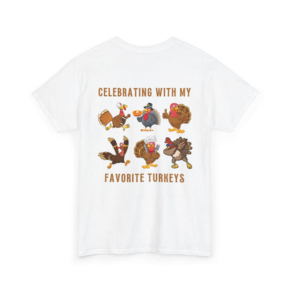 Happy Friendsgiving with My Favorite Turkeys // Unisex Jersey Short Sleeve Tee