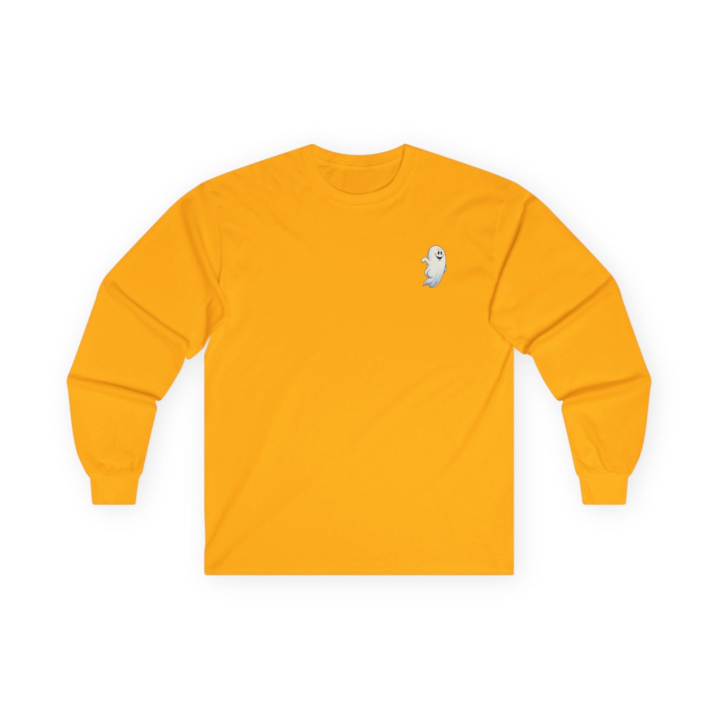 Power Bottom Autumn - White Ghost // Unisex Ghostly Vibes Long Sleeve Tee