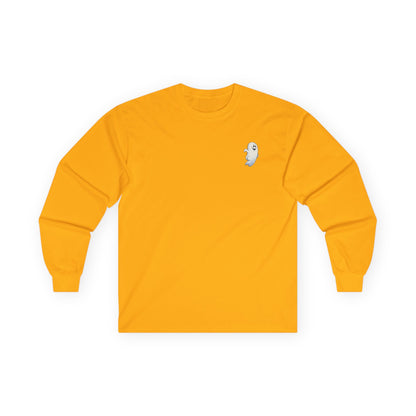 Power Bottom Autumn - White Ghost // Unisex Ghostly Vibes Long Sleeve Tee