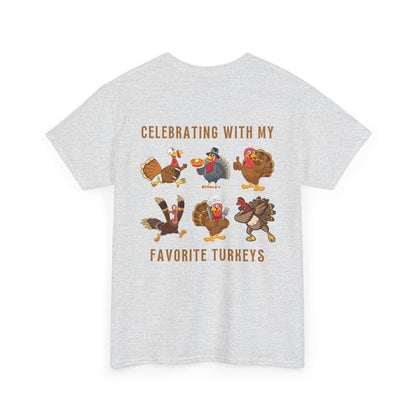 Happy Friendsgiving with My Favorite Turkeys // Unisex Jersey Short Sleeve Tee
