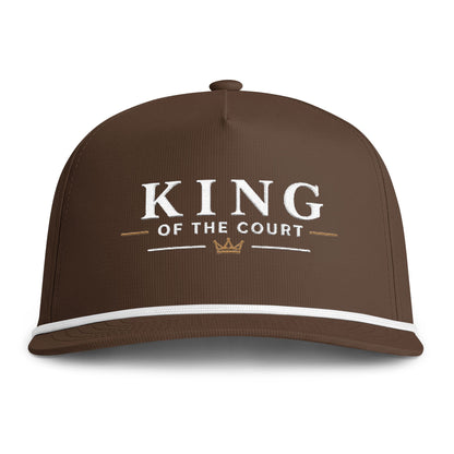 King of the Court Rope Cap – Cream Embroidery