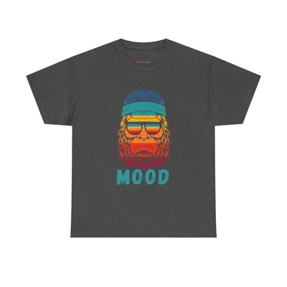 Bigfoot Mood // Retro Mood Unisex Heavy Cotton Tee - Colorful Graphic T-Shirt