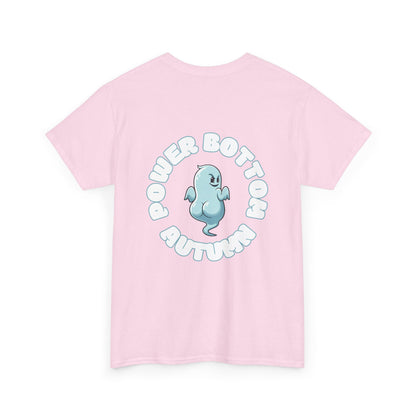 'Power Bottom Autumn' Blue Ghost // Playful Unisex Heavy Cotton Tee