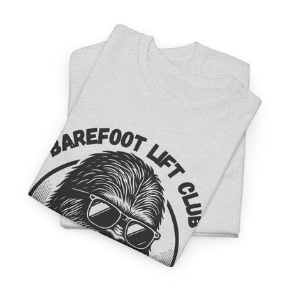 Bigfoot Founding Member of the Barefoot Lift Club // Unisex Heavy Cotton Tee - Founding Member Sasquatch Design